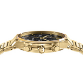 Ferragamo Men’s Swiss Made Quartz Gold Stainless Steel Black Dial 41mm Watch SFME01323